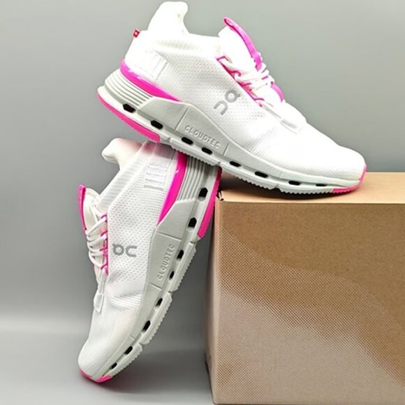 ON Running Cloudnova Women Shoes Undyed White Carnation - Picture 3 of 8